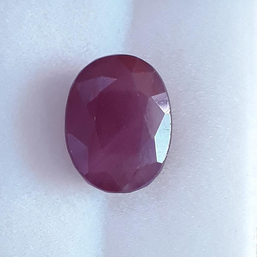 7.14 Ratti Natural Mozambique ruby with Govt. Lab Certificate-(12210)