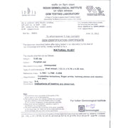 6.28 Ratti Natural Indian Ruby With Govt.Lab Certificate - (1100)