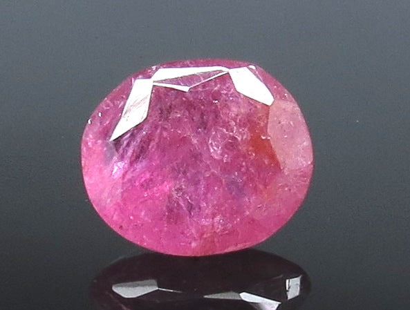 3.78/CT Natural Mozambique Ruby with Govt. Lab Certificate-(RUBY9W)