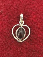 Load image into Gallery viewer, SILVER PENDANT FOR ZODIAC SIGN ARIES AND SCORPIO HEART SHAPE
