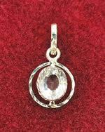 Load image into Gallery viewer, SILVER PENDANT FOR ZODIAC SIGN TAURUS AND LIBRA OVAL
