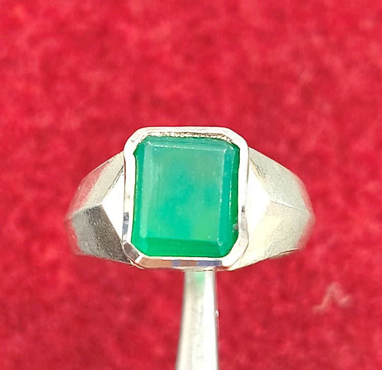 SILVER RING FOR ZODIAC SIGN VIRGO AND GEMINI