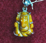 Load image into Gallery viewer, Silver Pendant of Natural Tiger (Ganesha) Stone-1200
