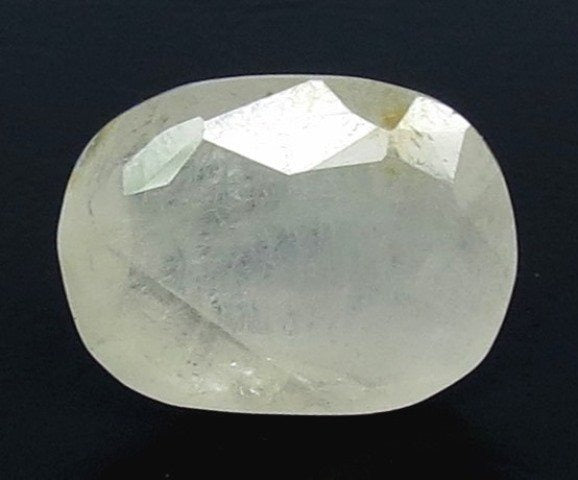 5.86/CT Natural White Sapphire with Govt Lab Certificate-6771