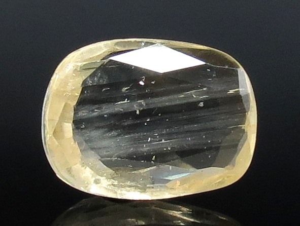 4.08/CT Natural yellow sapphire with Govt Lab Certificate-YELSA9U